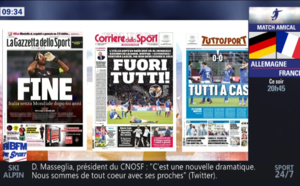 Mondial 2018: "Tout le monde dehors", "la honte de notre football", la presse italienne fracasse la Squadra