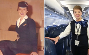 Vidéo- À 81 ans, elle est hôtesse de l'air depuis 60 ans