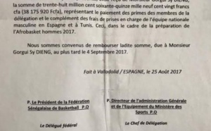 Gorgui Sy Dieng réclame au ministère des Sports et à la Fédération, ses 38.000.000 F CFA