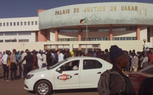 Procès Khalifa Sall Cie : Forte mobilisation au Palais de justice de Dakar (images)