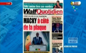 Revue de Presse WalfTv du Mardi 02 Janvier 2018 en images