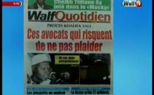 Revue de Presse WalfTv du Lundi 15 Janvier 2018 en images