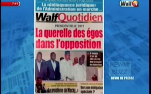 Revue de Presse WalfTv du Lundi 22 janvier 2018 en images