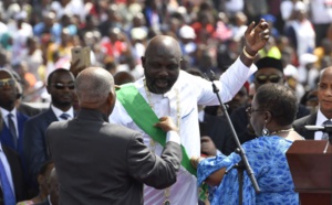 George Weah officiellement investi président du Libéria