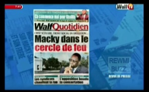 Revue de Presse WalfTv du Mercredi 24 Janvier 2018 en images