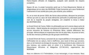 Annulation des Rehfram 2018 : La lettre incendiaire du Grand Orient de France contre le Sénégal