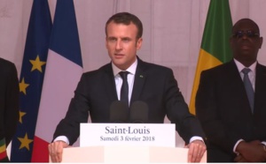 Emmanuel Macron : "On va protéger le patrimoine historique et architectural de Saint-Louis" (Discours intégral à la place Faidherbe)