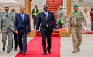 Les images de l'arrivée de Macky Sall à Nouakchott