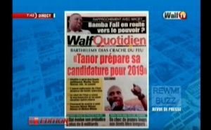 Revue de Presse WalfTV du vendredi 16 février 2018 en images