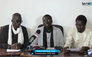 La COS M23 crie son ras-le-bol sur les «dérives du régime de Macky Sall»