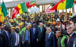 Les Chefs d'Etat Macky SALL et Recep Tayyip Erdoğan se sont rendus hier en fin d'après-midi sur les chantiers de l'Arena (Images)