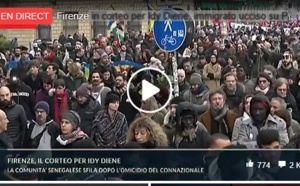 URGENT - Direct: Manifestation monstre des sénégalais d'Italie après le meurtre Idrissa Diène