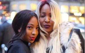 Photos :Viviane et sa fille Zeyna en toute complicité à Paris