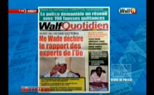 Revue de Presse WalfTv du mardi 13 mars 2018 en images