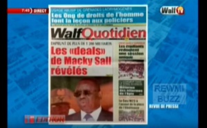 Revue de Presse WalfTv du mercredi 14 mars 2018 en images