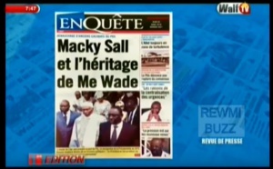 Revue de Presse WalfTv du jeudi 22 mars 2018 en images