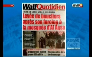 Revue de Presse WalfTV du vendredi 30 mars 2018 en images