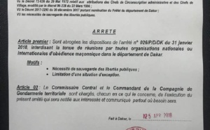 Les Francs-maçons peuvent désormais se rencontrer à Dakar