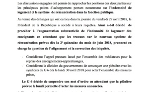Documents - Le G 6 décide de suspendre son mot d’ordre : Dénouement de la crise scolaire, Macky Sall sauve le Sénégal d’une année blanche