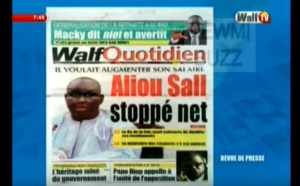 Revue de Presse WalfTv du mardi 02 mai 2018 en images