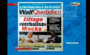 Revue de presse Walftv du lundi 14 mai 2018 en images