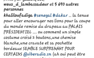 Fadiga répond à ses détracteurs: 《 Comment un simple costume croisé (...) semble surprenant...》