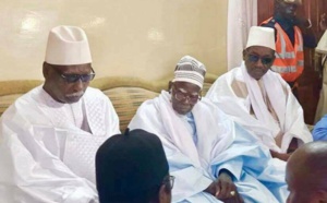 Visite de Serigne Babacar Sy Mansour à Touba chez Serigne Mountakha Mbacké