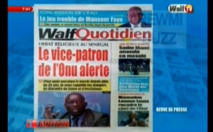 Revue de Presse WalfTv du lundi 04 juin 2018 en images