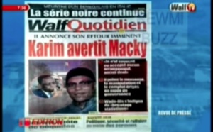 Revue de Presse WalfTv du lundi 18 juin 2018 en images