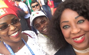 Photos : Marième Faye Sall et Fatou Samoura célèbrent la victoire des Lions 