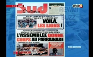 Revue de Presse WalfTv du jeudi 21 juin 2018 en images