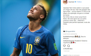Neymar explique pourquoi il a pleuré à la fin de Brésil-Costa Rica