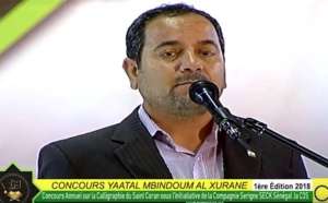 Concours Yaatal Mbindoum Al Khouran: Discours de Dr Hassane 