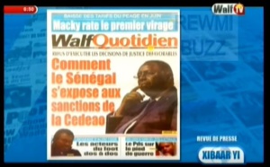 Revue de Presse WalfTv du samedi 07 juillet 2018 en images