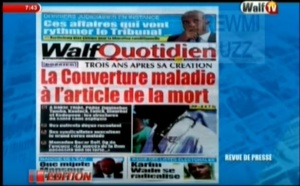 Revue de Presse WalfTv du lundi 09 Juillet 2018 en images