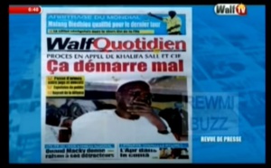 Revue de Presse WalfTv du mardi 10 juillet 2018 en images