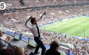 France-Croatie: la joie (pas du tout contenue) d'Emmanuel Macron