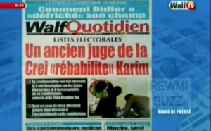 Revue de Presse WalfTv du mardi 17 juillet 2018 en images