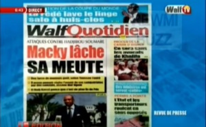 Revue de Presse WalfTv du jeudi 26 juillet 2018 en images