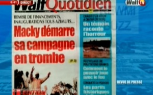 Revue de Presse WalfTv du jeudi 09 août 2018 en images