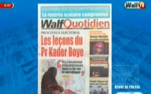 Revue de Presse WalfTv du samedi 29 septembre 2018 en images