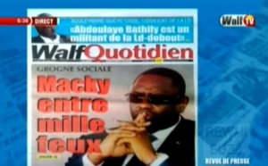 Revue de Presse WalfTv du Mardi 02 Octobre 2018 en images
