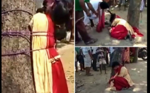 Inde : Une musulmane attachée à un arbre et fouettée pour avoir tenté de fuguer avec son petit ami (vidéo)