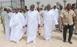 Photos : Le Président Macky Sall a effectué la prière du vendredi à la Grande Mosquée de Touba