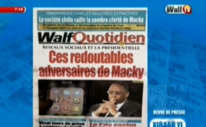 Revue de Presse WalfTv du samedi 03 novembre 2018 en images