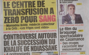 Voici les UNES des journaux du lundi 05 novembre 2018
