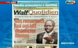 Revue de Presse WalfTv du mercredi 07 novembre 2018 en images