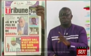 Revue de Presse SenTv du vendredi 09 novembre 2018 avec Ahmed Aïdara