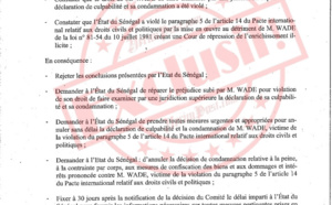Exclusif! Ces demandes de Karim Wade rejetées par le Comité des droits de l’homme de l’Onu
