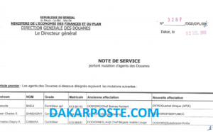 Le DG de la DOUANE secoue encore le cocotier !